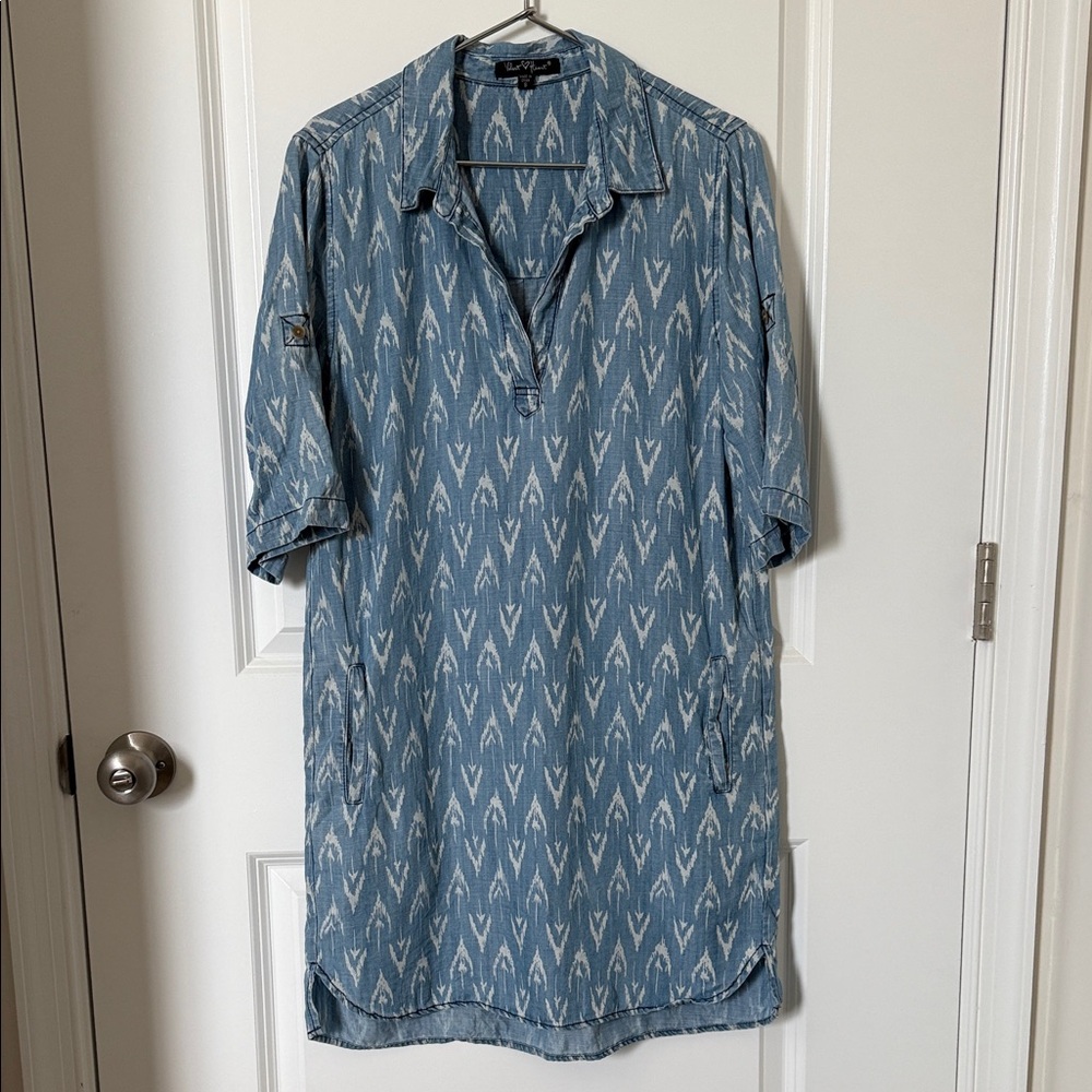 Velvet Heart Casual Mini Shirt Dress